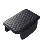 Funda de cojín acolchada para reposabrazos de carro, negro