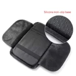 Funda de cojín para reposabrazos de carro con base de silicona antideslizante.