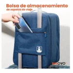 Set x2 Bolso Organizador de Viaje para Zapatos Azul: Guarda tus zapatos cómodamente.
