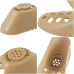 Organizador de zapatos beige para mantener forma, ventilación y orden.