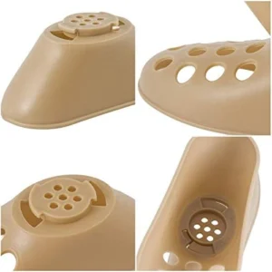 Organizador de zapatos beige para mantener forma, ventilación y orden.