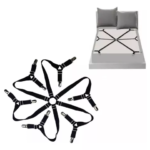 Tensor para sábanas de cama de 6 lados que mantiene la ropa de cama ajustada y sin arrugas.