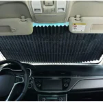 Parasol retráctil para carro, bloquea el sol en el parabrisas del automóvil.