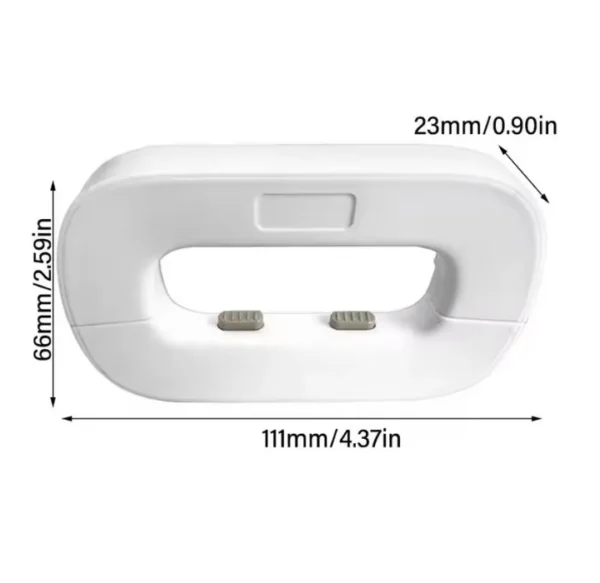 Cerradura de bloqueo para puerta de nevera de 111mm de largo, 66mm de alto y 23mm de ancho.