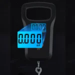 Balanza digital de equipaje con gancho y pantalla LED de 0.000 kg.