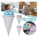 Filtro para lavadora X3 con pelotas recolectoras de pelusa para ropa limpia.