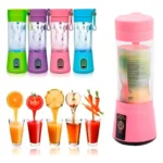 Mini batidora USB portátil de 6 cuchillas, licuadora de frutas, jugos y batidos.