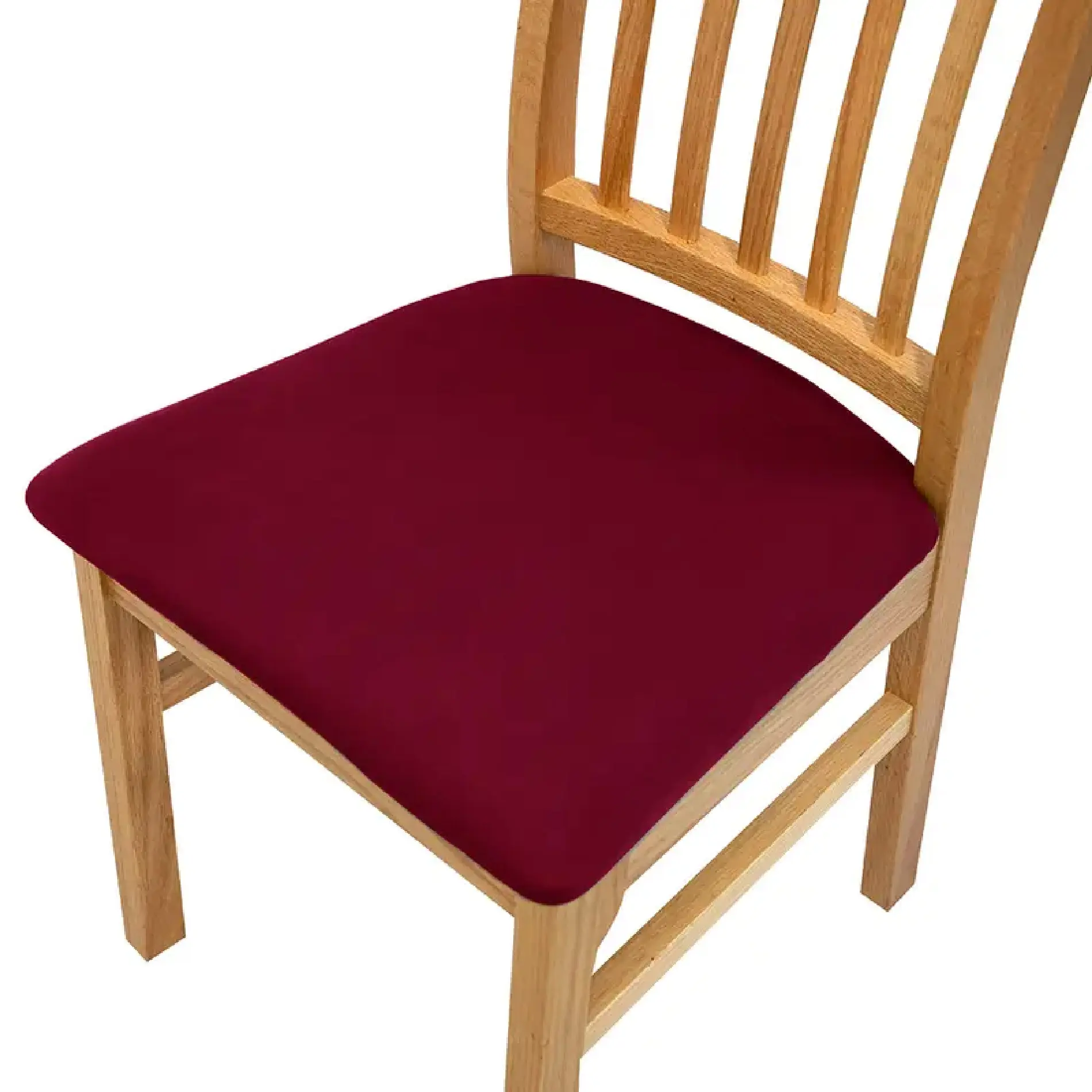 Forro protector para asiento de silla, burdeos, x2.