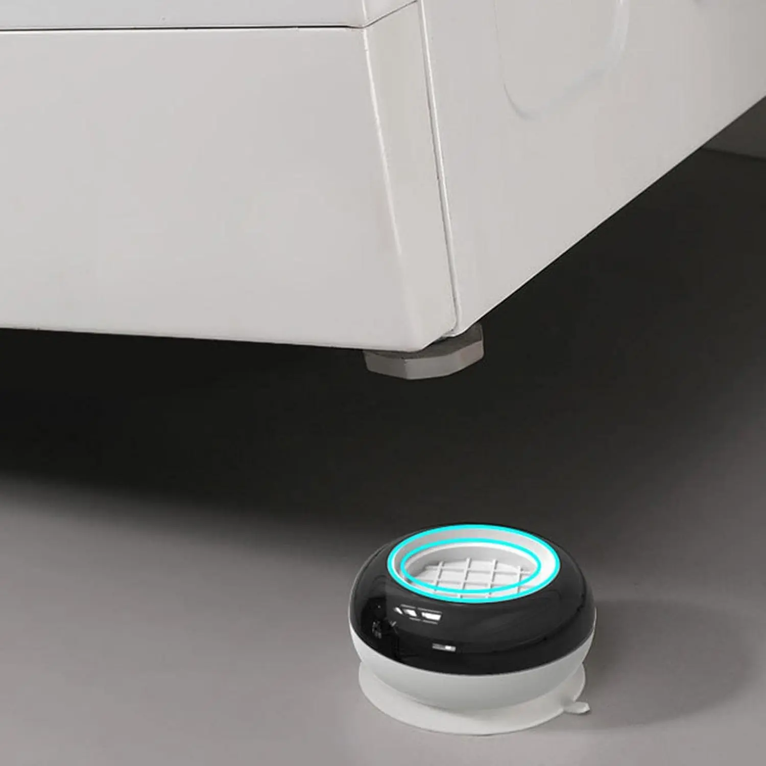 Soporte antivibración para lavadora con base acolchada, reduce ruido y movimiento.