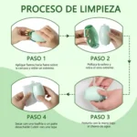 Quitapelusa lavable reutilizable para ropa, manos con repuesto pegajoso.