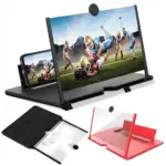 Amplificador de pantalla para celular con de partido de fútbol americano.