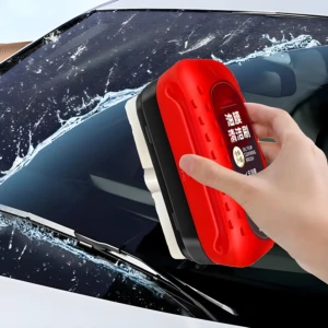 Cepillo para limpiar parabrisas de auto o moto, elimina aceite y empañamiento.