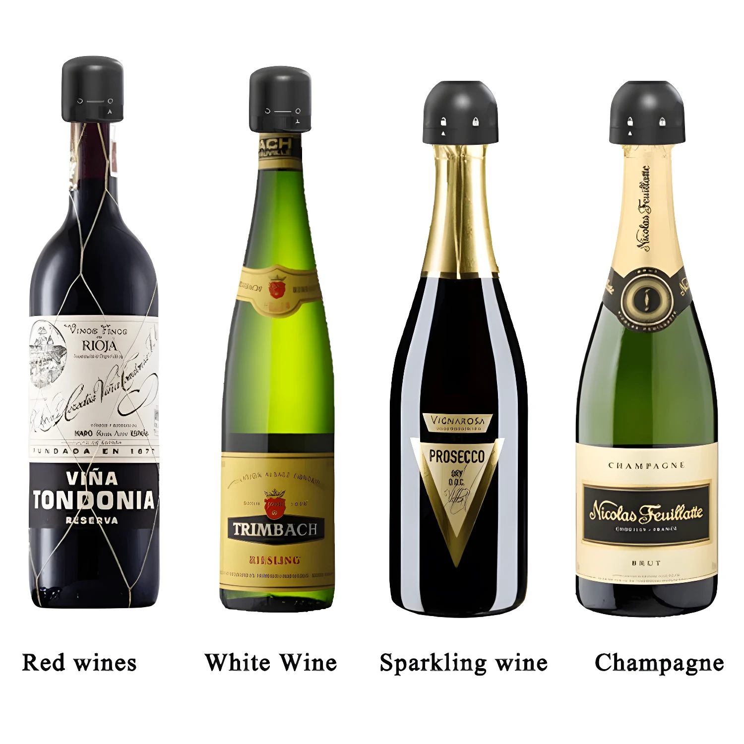 Apon Bomba para Vino: Sellador de tapas para vino tinto, blanco, espumoso y champagne.