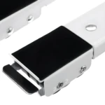 Base para lavadora o nevera, color blanco, con ruedas y superficie antideslizante.