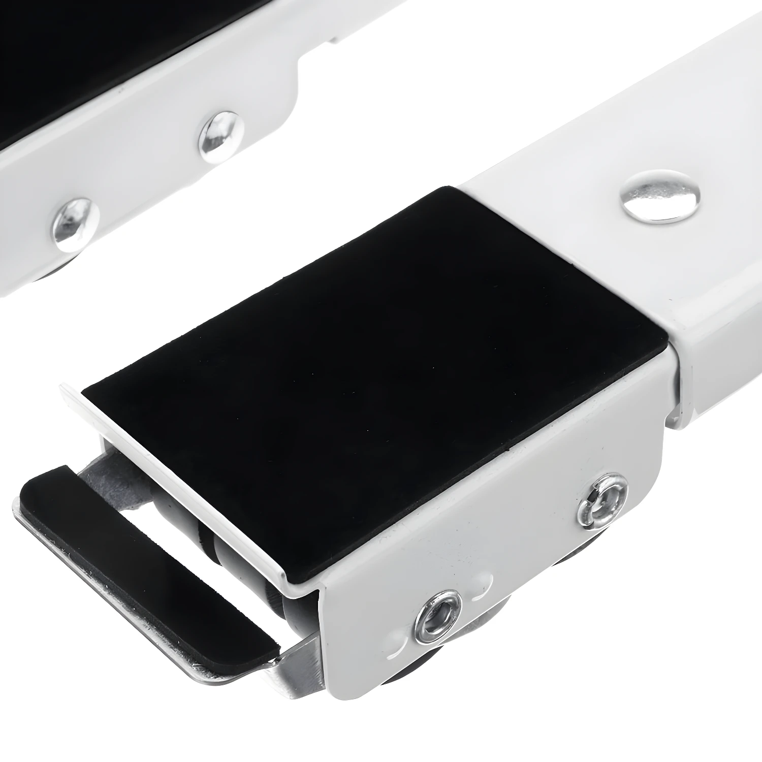 Base para lavadora o nevera, color blanco, con ruedas y superficie antideslizante.