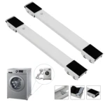 Base ajustable para lavadora, nevera o mueble. Soporte móvil con ruedas.