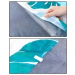 Bolsas de compresión para cobijas de 100x80cm con cierre hermético y clip de sujeción, ideales para ahorro de espacio.