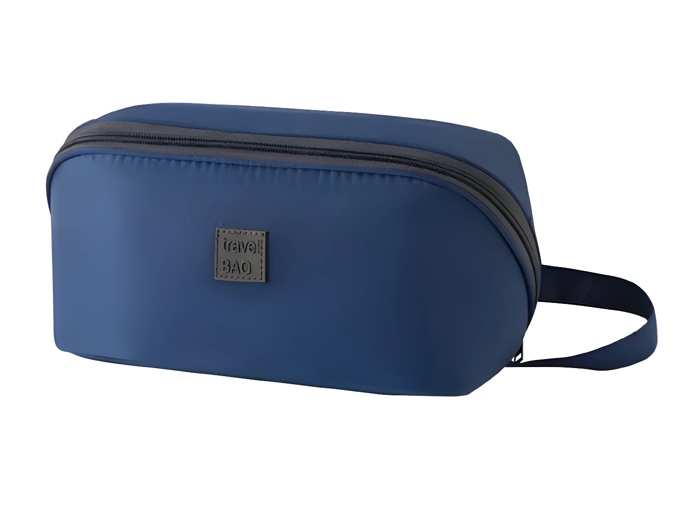 Bolso organizador de viaje para ropa interior, azul marino, con logo Travel Bao.