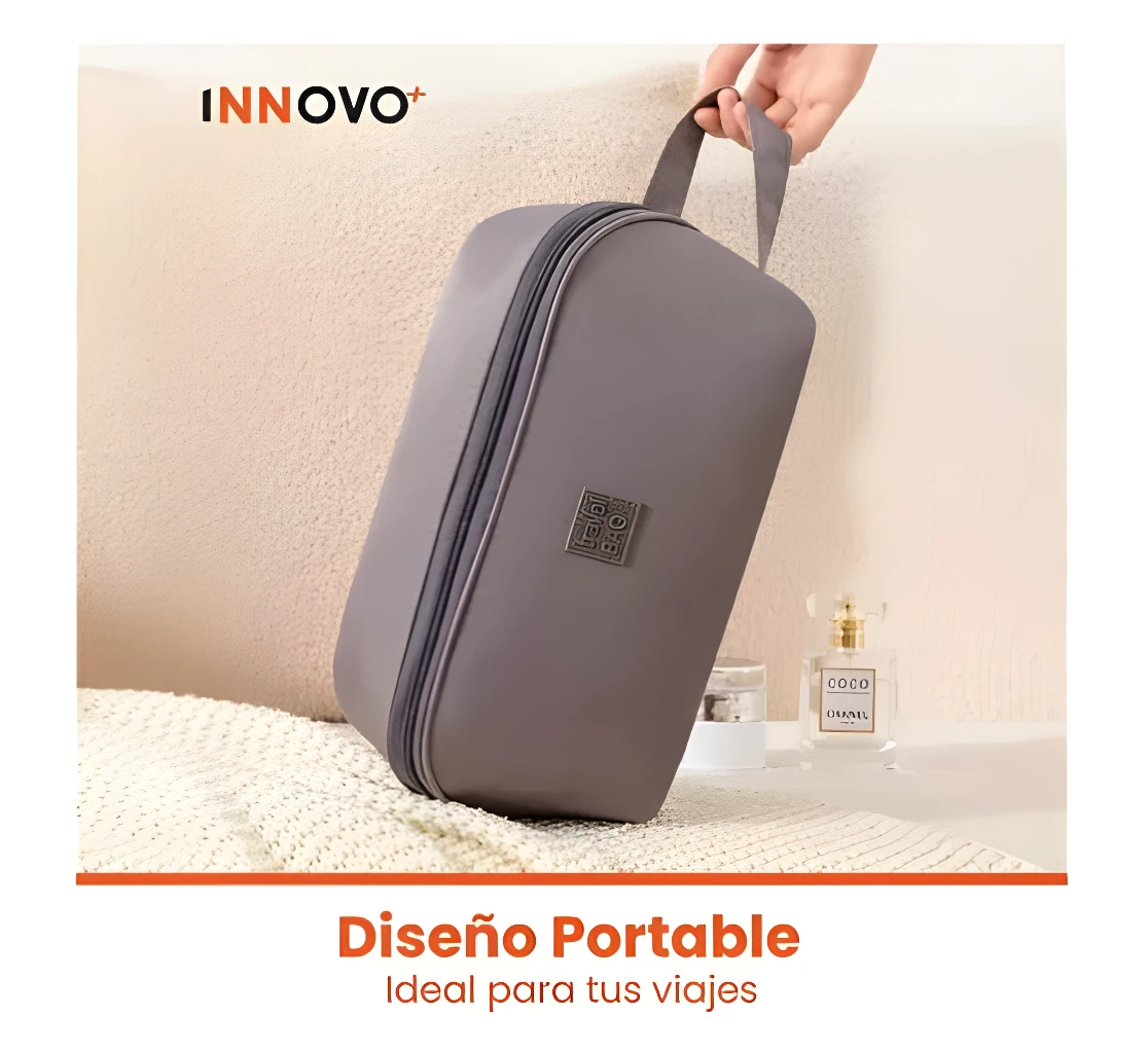 Bolso organizador de viaje INNOVO+ para ropa interior, diseño portátil ideal para tus viajes.