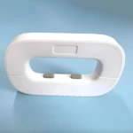 Cerradura de bloqueo para puerta de nevera X2 blanca moderna con botones gris.