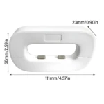 Cerradura de bloqueo para puerta de nevera X2: 111mm x 66mm x 23mm, blanca.