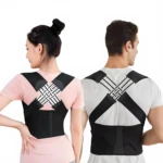 Corrector de postura ortopédico para hombre y mujer, con soporte lumbar ajustable.