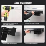 Estante organizador de cocina fácil de instalar: taladra, coloca estantes, fija y listo.