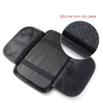 Funda de cojín para reposabrazos de carro con base antideslizante de silicona.