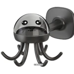 Gancho pulpo giratorio 360 adhesivo, organizador de pared moderno.