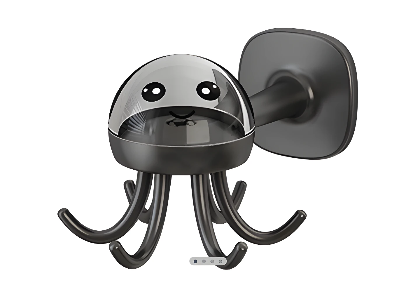 Gancho pulpo giratorio 360 adhesivo, organizador de pared moderno.