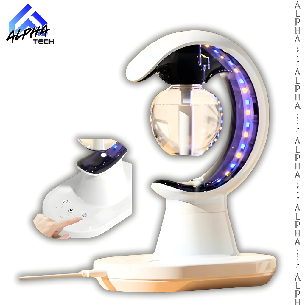 Lámpara mata mosquitos Alpha Tech 3 en 1 con luz LED, difusor y cargador USB.