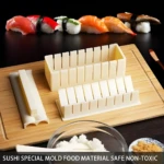 Molde para sushi con ranuras, ideal para cortar rollos perfectamente.