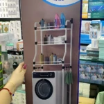 Organizador para lavadora de 3 niveles: Ahorra espacio y mantén tu ropa limpia con estilo.