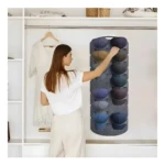 Perchero organizador de gorras colgante para closet, ideal para organizar gorras y sombreros.