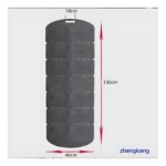 Set x2 organizador perchero para gorras, 130x46x18cm, negro, colgante