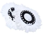 Repuesto mopa trapero mágico 360 x2 con discos negros y blancos.