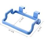 Soporte colgante para bolsa de basura azul, medidas 18.5 x 16 x 14 cm.