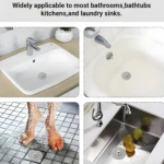 Tapón de silicona para drenaje de lavamanos, ducha y bañera, multifuncional.