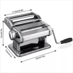 Máquina para hacer pasta spaguetti de acero inoxidable, con medidas 20x13x12cm.