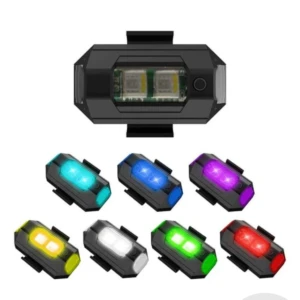 Luz trasera intermitente para bicicleta, color azul, verde, rojo, amarillo, blanco, morado.