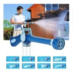 Rociador de agua y jabón para autos con 8 patrones de chorro ajustables.