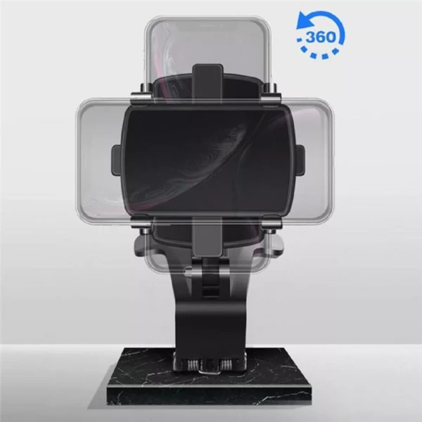 Base soporte celular carro 360° universal para grabar videos y tomar fotos.
