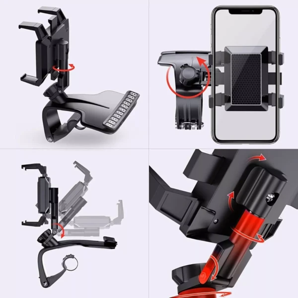 Base soporte celular carro 360° universal para tablero.