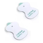 5 pares parches electrodos para gimnasio "Gold Hand healthy-pad", con diseño ergonómico.