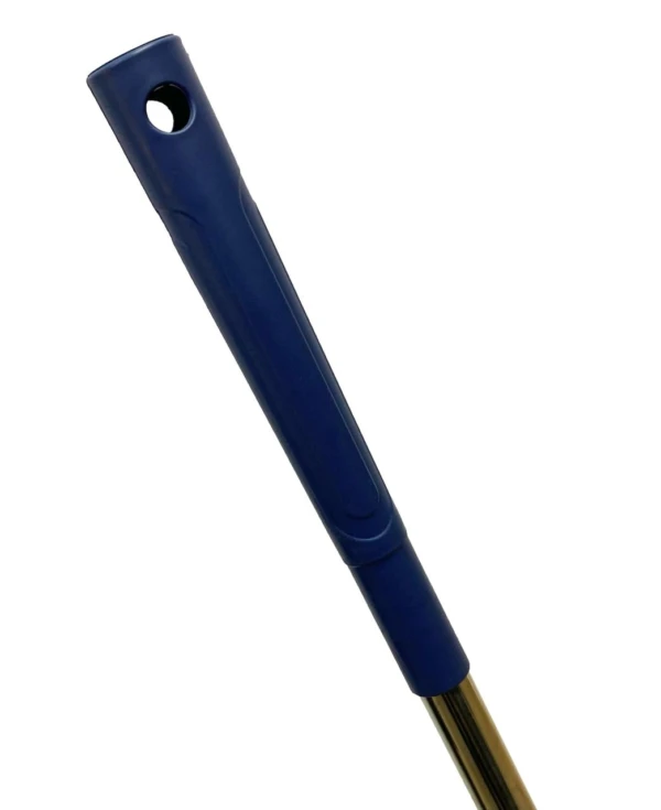 Mango azul de trapeador mágico con escurridor, 10183, con orificio para colgar.