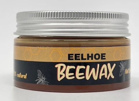 Tarro de crema reparadora de madera Bee Repair con tapa metálica, 100% natural.