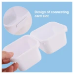 Organizador multiusos blanco 8 piezas con diseño de ranura para conectar cajas.