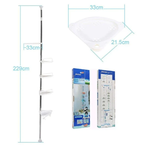 Organizador Esquinero de Baño Ajustable - Imagen 2