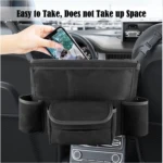 Organizador para silla de carro D-90, con bolsillos para celular y otros accesorios.