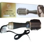 Cepillo Secador Lemman Keratina 3D Pro 2000W: secado y peinado profesional en un solo paso.